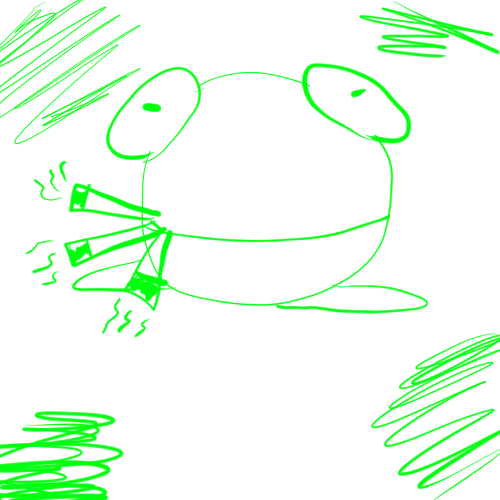 frog who smokes