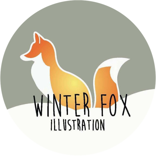 Winter Fox Illustration