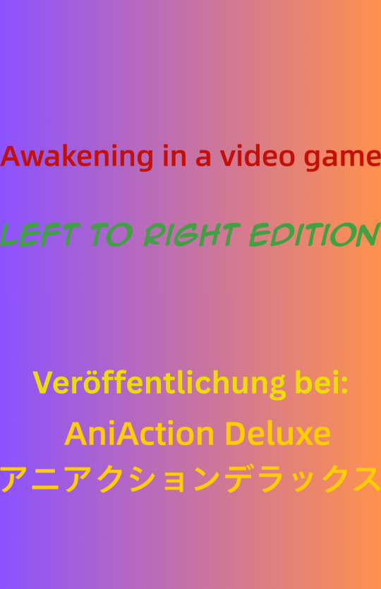 Awakening in a video game