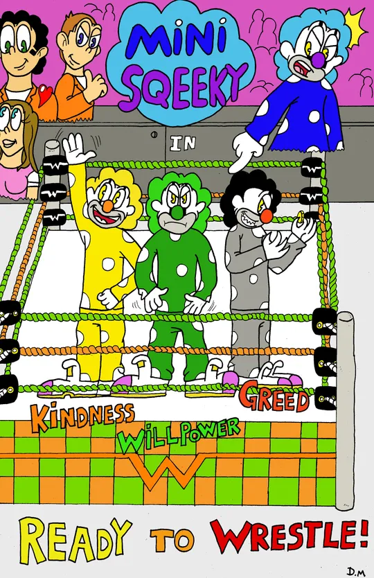 Mini Sqeaky Ready To Wrestle (2016)