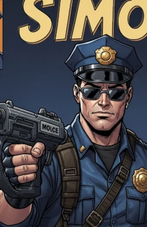 Simon the rookie cop based on this days spin of