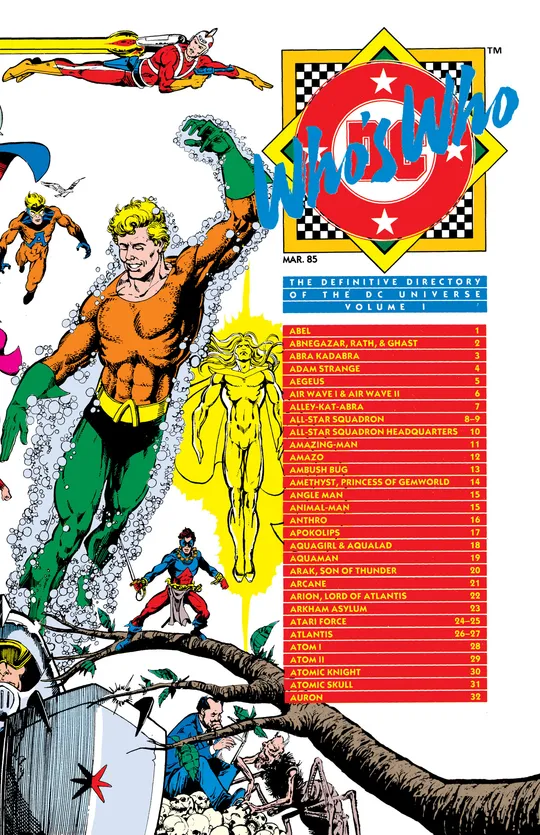 Who's Who: The Definitive Directory of the DC Universe (1985-1987)
