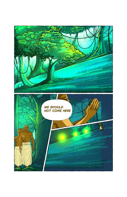 comic strip-the haunted forest