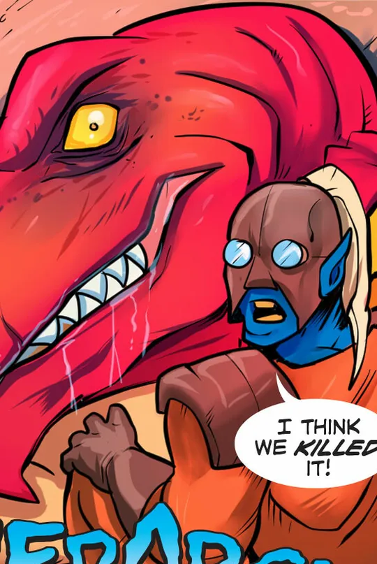 The Dreaded Dinosaur Man 