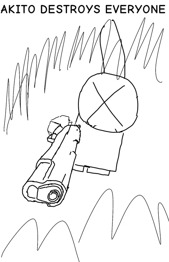 Akito destroys everyone 