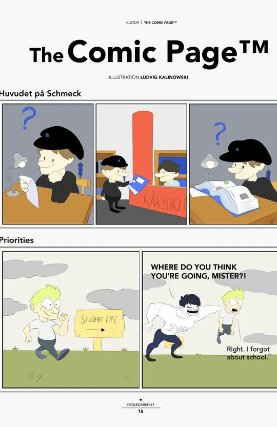 The Comic Page / Schmeckversum