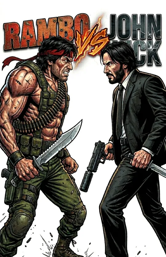 Rambo vs John Wick