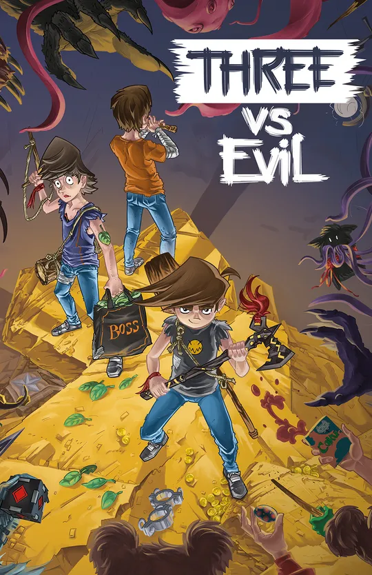 Three vs Evil: Webcomic version