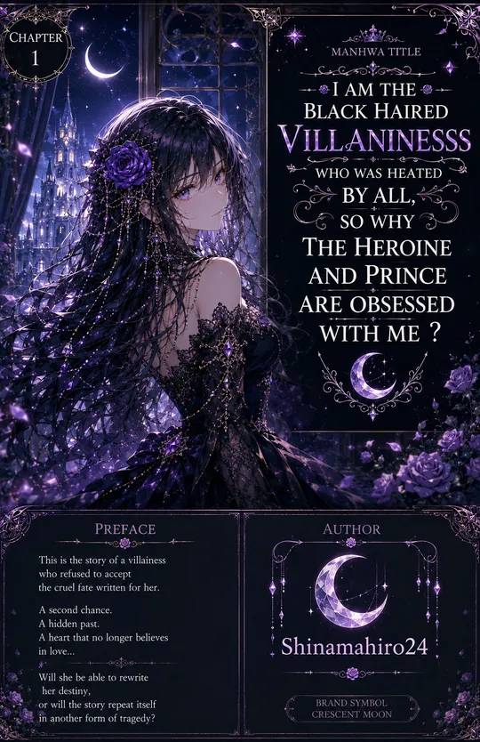 I became the black haired villaninesss who hated the most by all, so why the heroine and crown prince are obsessed with me?
