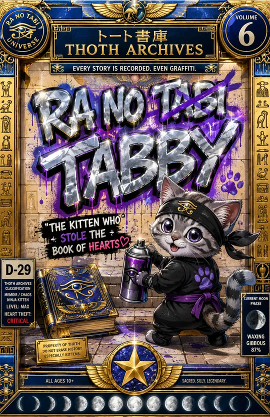 RA NO TABBY | ラーのTABBY: THE KITTEN WHO STOLE THE BOOK OF HEARTS | 心の書を盗んだ子猫