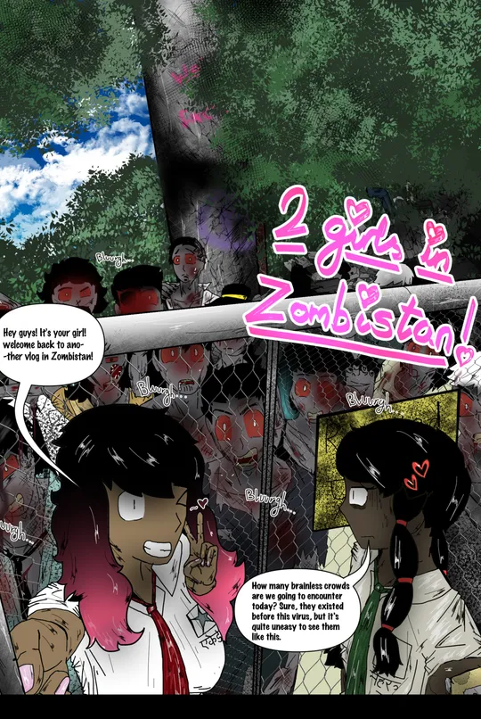 2 girls in zombistan