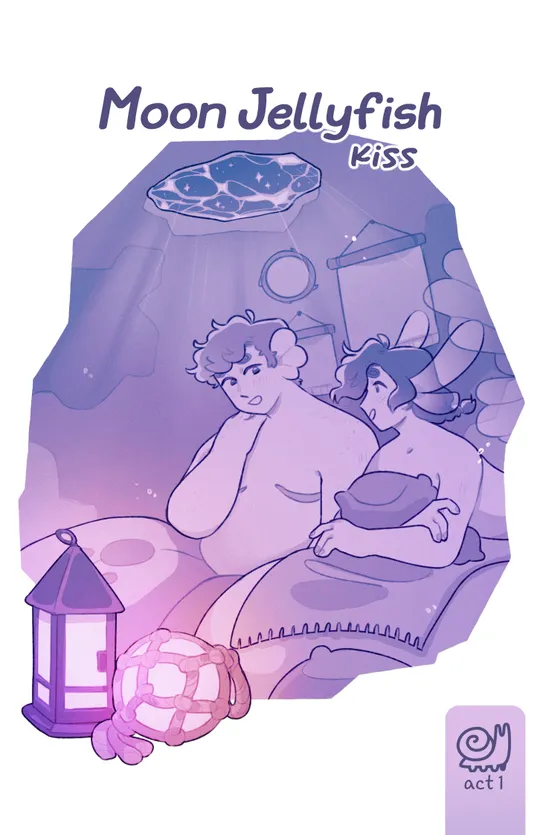 moon jellyfish kiss