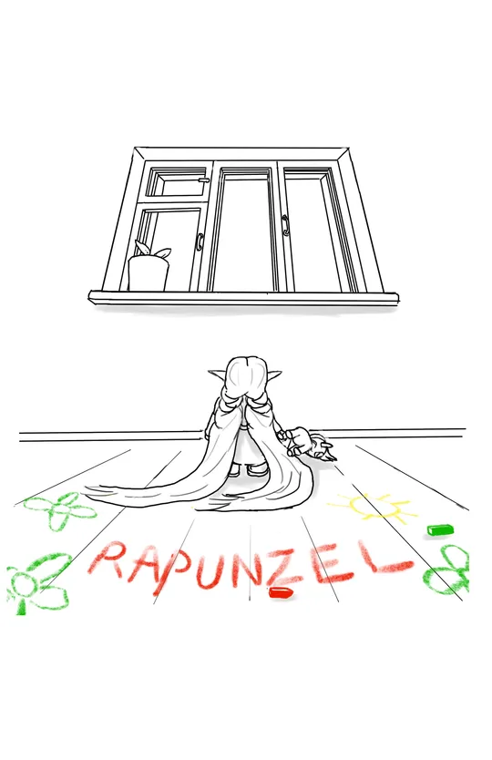 Rapunzel and the Evil Witch