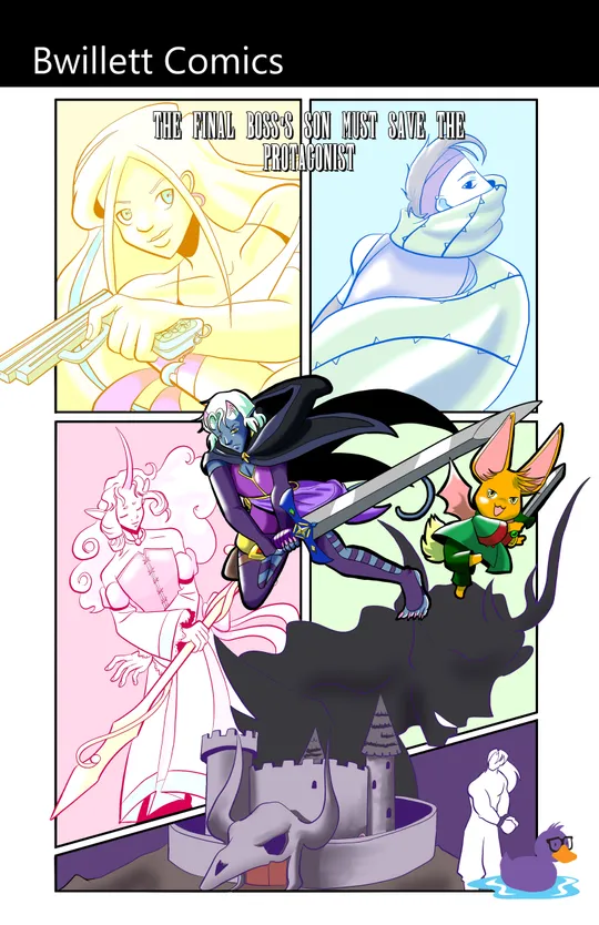 The Final Boss's Son Must Save the Protagonist