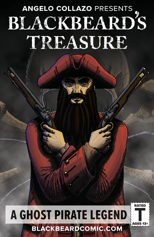 Blackbeard's Treasure: A Ghost Pirate Legend [One-Shot] [Black & White]