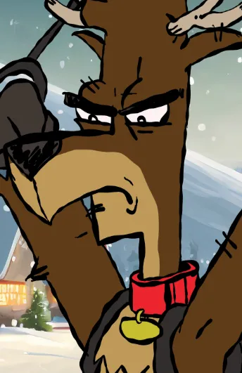 Eddie the Disgruntled Reindeer 