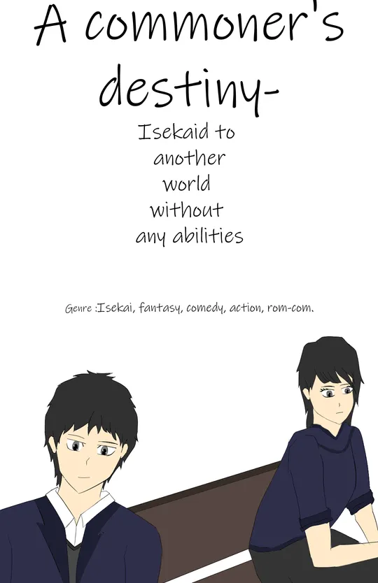 A commoner's destiny -  isekaied to another world without any abilities.