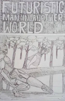 Futuristic Man In Another World