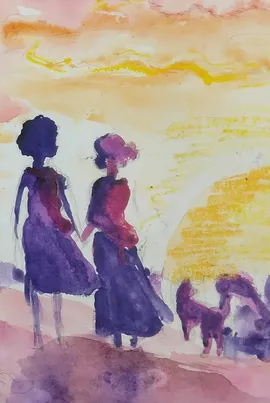 The Sunset Over Rome