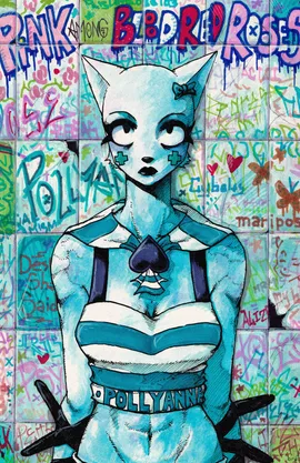 Pink among Blood Red Roses