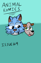The blue cat makes a friend