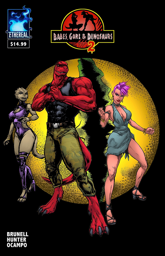 Cover for Babes, Gore and Dinosaurs #2