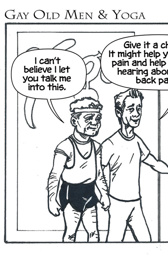Cover for Gay Old Men & Yoga