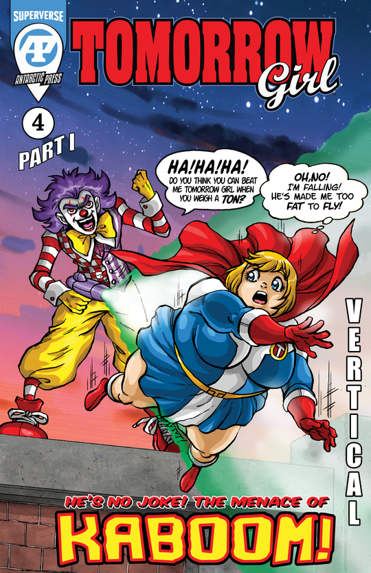 Cover for Tomorrow Girl #4 Part I: Pop Goes the Clown!