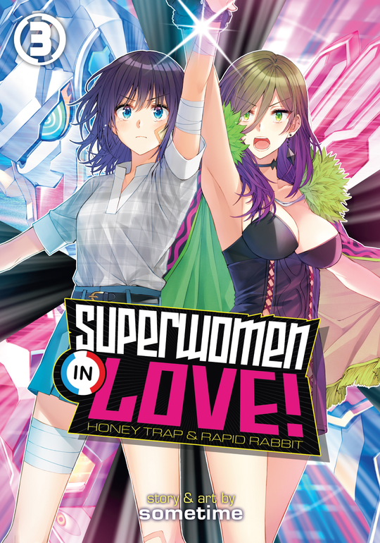 Cover for Superwomen in Love! Honey Trap and Rapid Rabbit Vol. 3