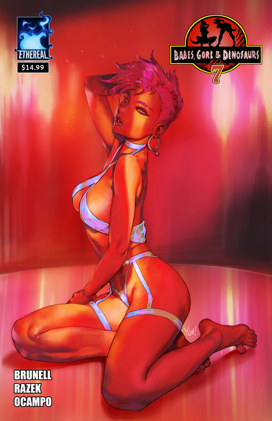 Cover for Babes, Gore and Dinosaurs #7